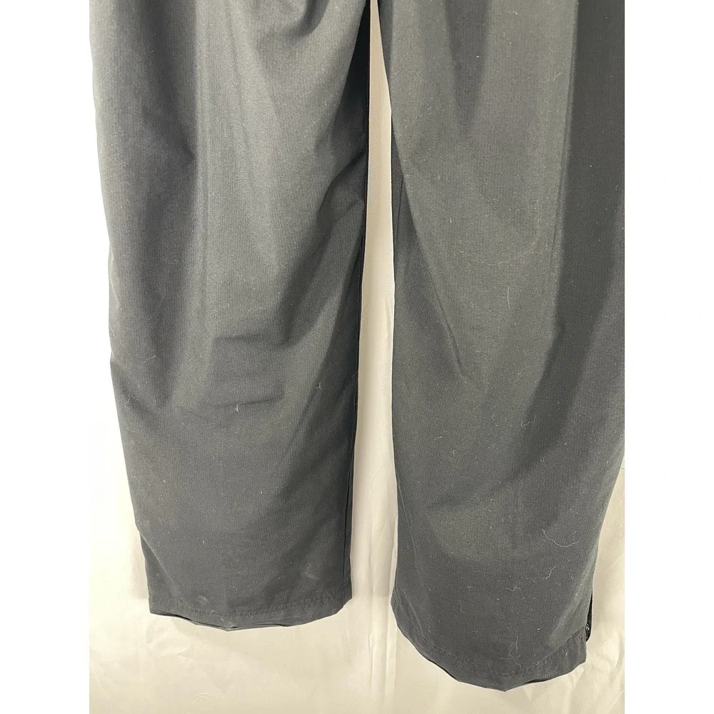 Vintage Nike Mens Y2K Sphere Dry Black Track Pants Large Ankle Zips Straight Leg
